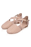Riviera Woven Leather Flats-1