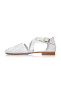 Riviera Woven Leather Flats (Sz. 8.5)-1