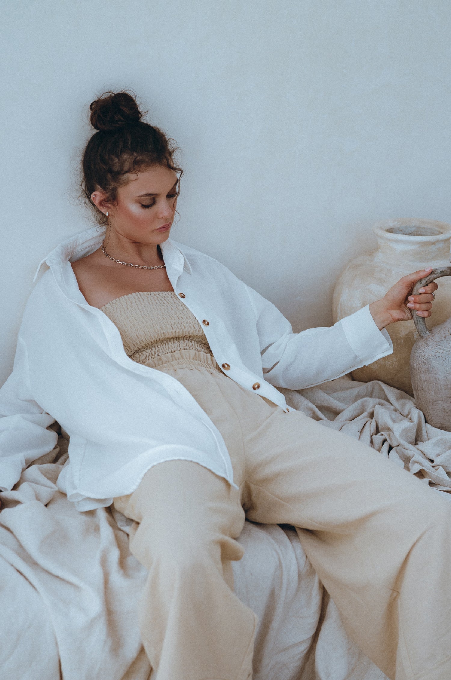 Romania Oversized Linen Shirt-3