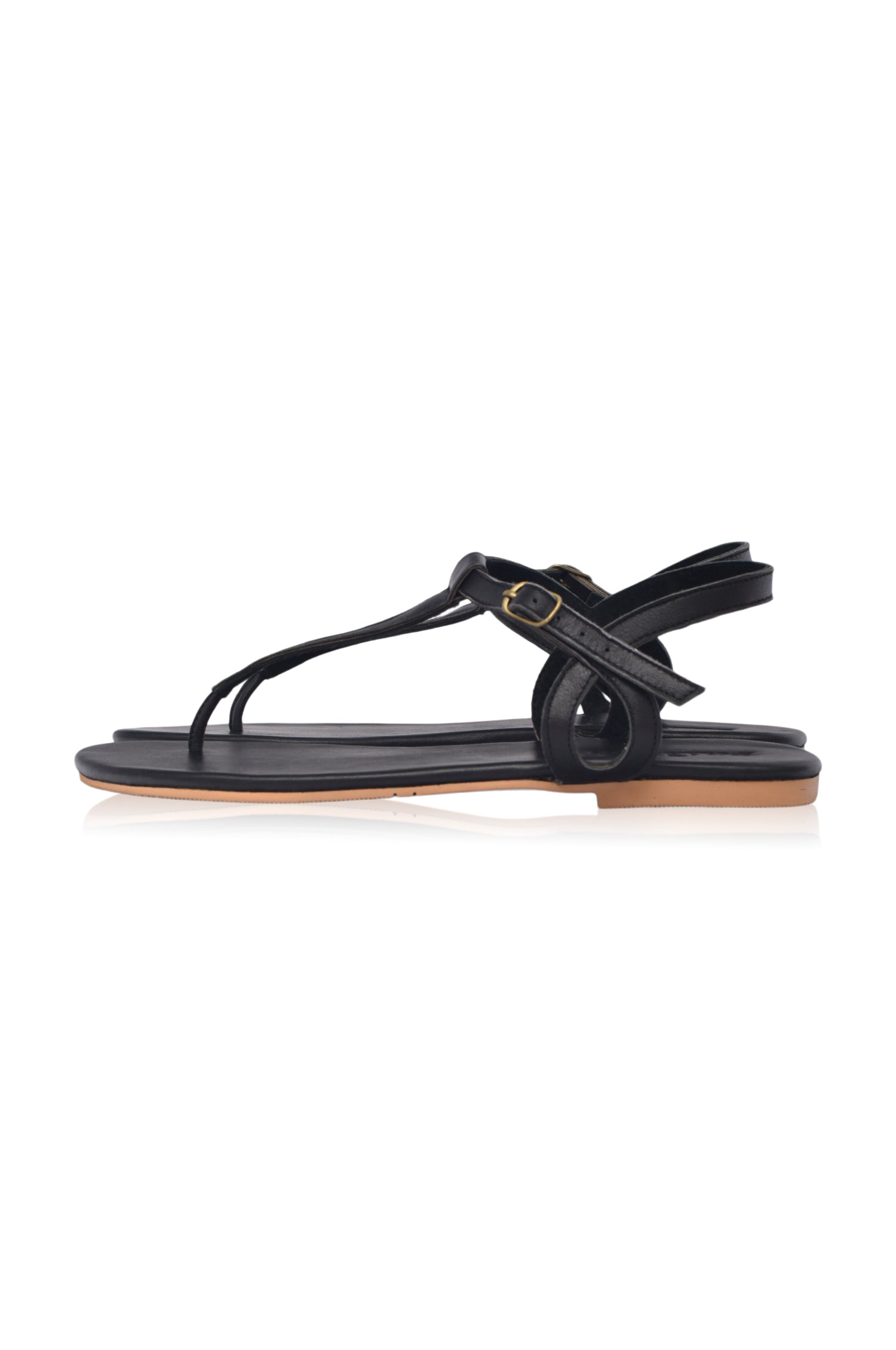 Rosalia T-strap Leather Sandals-4