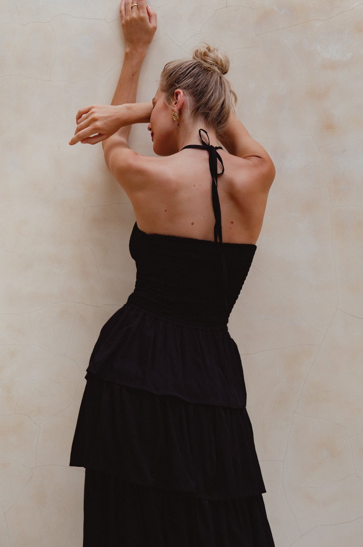 Roxane Halter Neck Midi Dress (Sale)-3