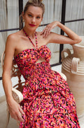 Roxane Halter Neck Midi Dress (Sale)-0
