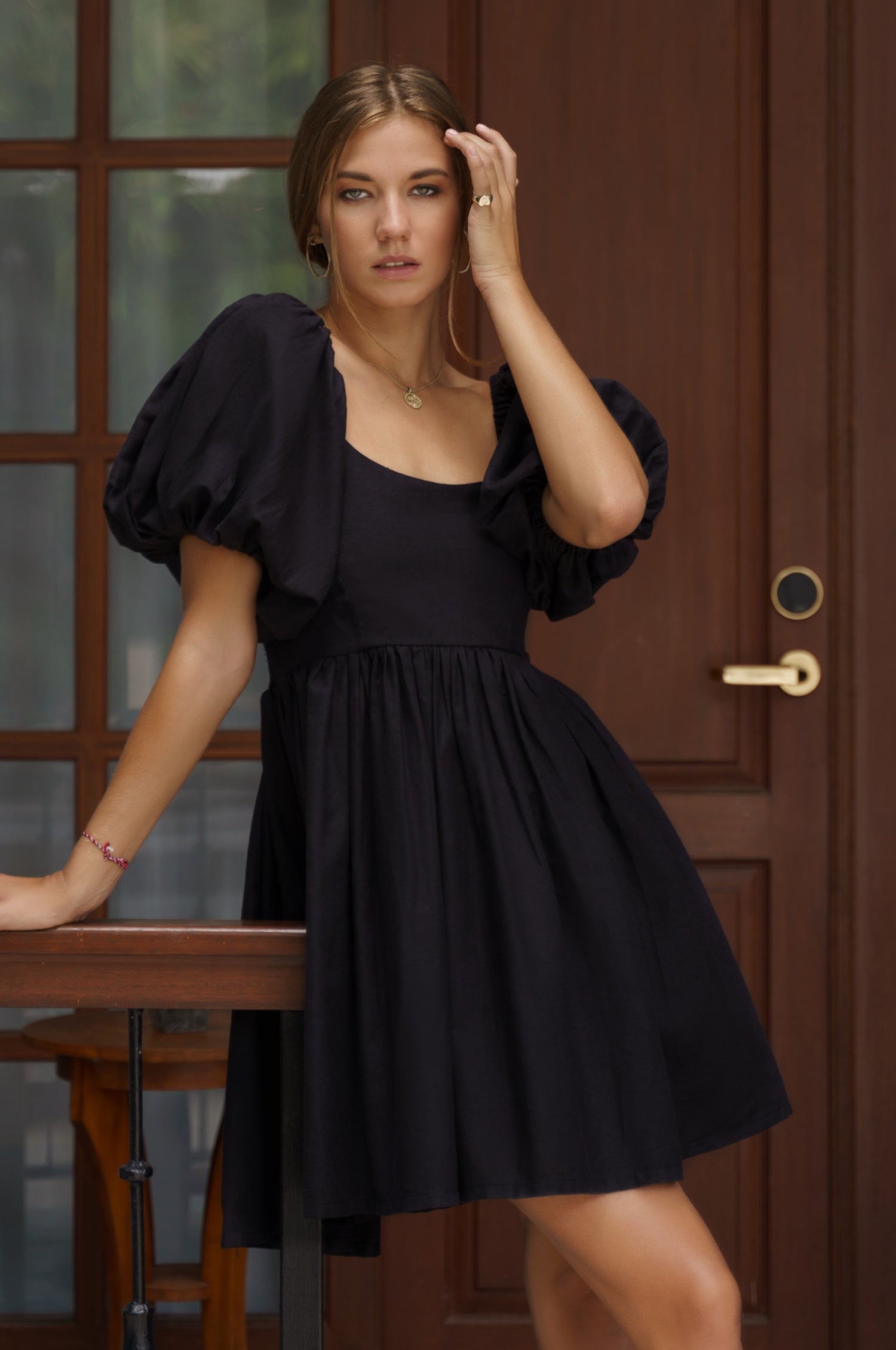 Strawberry Fields Puff Sleeve Mini (Sale)-4