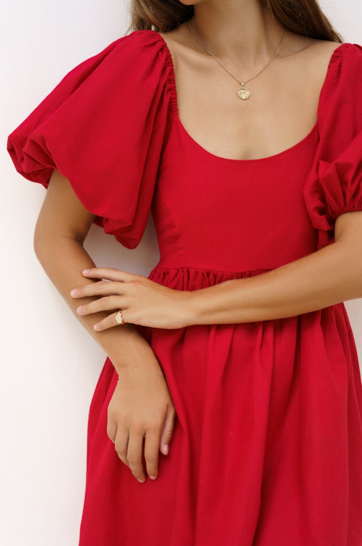 Strawberry Fields Puff Sleeve Mini (Sale)-4