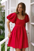 Strawberry Fields Puff Sleeve Mini (Sale)-0