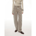 "Primal Instinct" retro distressed wasteland style washed silhouette loose scimitar jeans for autumn-4