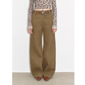 "Street Step" Retro distressed casual style straight slant pocket casual scimitar bloomers-1