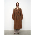 "Windbreaker and Winter" Detachable Wool Lapel Long Windbreaker Parka White Goose Down Down Jacket Winter-5