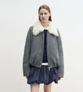 "Johnny" short parka in Tuscan fur collar with removable lining-4