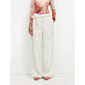 "Relaxed Old Money" Acetate Linen Old Money-Inspired Draped Mid-Waist Single-Pleat Straight-Leg Wide-Leg Casual Pants-4