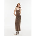 "Cool Girl Recipe" Luxury brand exclusive ferment-washed distressed vest dress-0