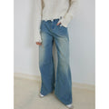 Cube Street Vintage Washed Cotton Low Rise Straight Jeans-4
