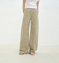 "Carol Pie" loose high-waisted wide-leg calla lily print jeans for women-1
