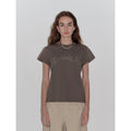 "May Time" luxury brand same version 3D long-staple cotton slightly waist rivet T-shirt-4