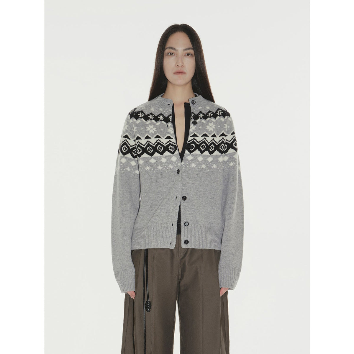 "Autumn on Fair Isle" Australian 17.5 micron machine washable merino wool jacquard sweater-1