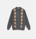 "Graduate" Machine Washable Wool Polo Neck Sweater Preppy Vintage Top-5