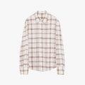 "Plaid Sketch" Vintage Linen Shirt Skirt Two-Piece Spring-5