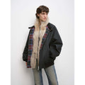 Urban Warmth Walk Casual Street Lightweight Detachable Wolf Fur Collar Parka Down Jacket-1