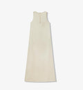 "Corridor Stride" skin-friendly and delicate imported acetate wool slimming hollow neckline A-line dress-5