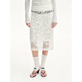 "Summer Dream" acetate sequin embroidered straight skirt-1