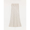 "Light and breezy" retro bias-cut linen blended straight fishtail maxi skirt-5