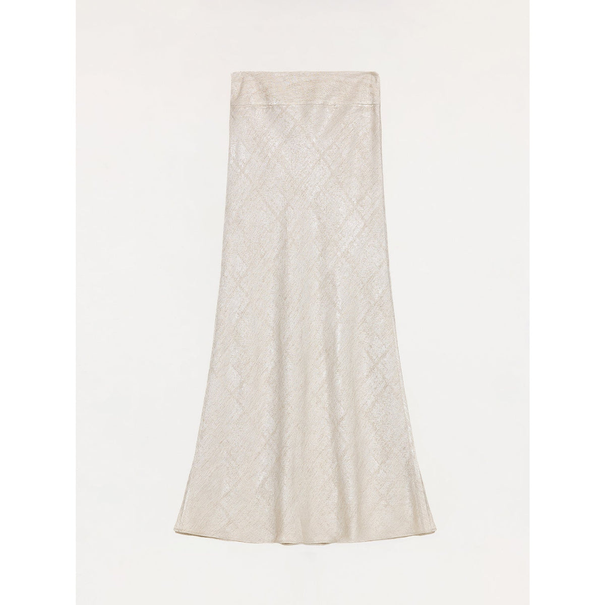 "Light and breezy" retro bias-cut linen blended straight fishtail maxi skirt-5