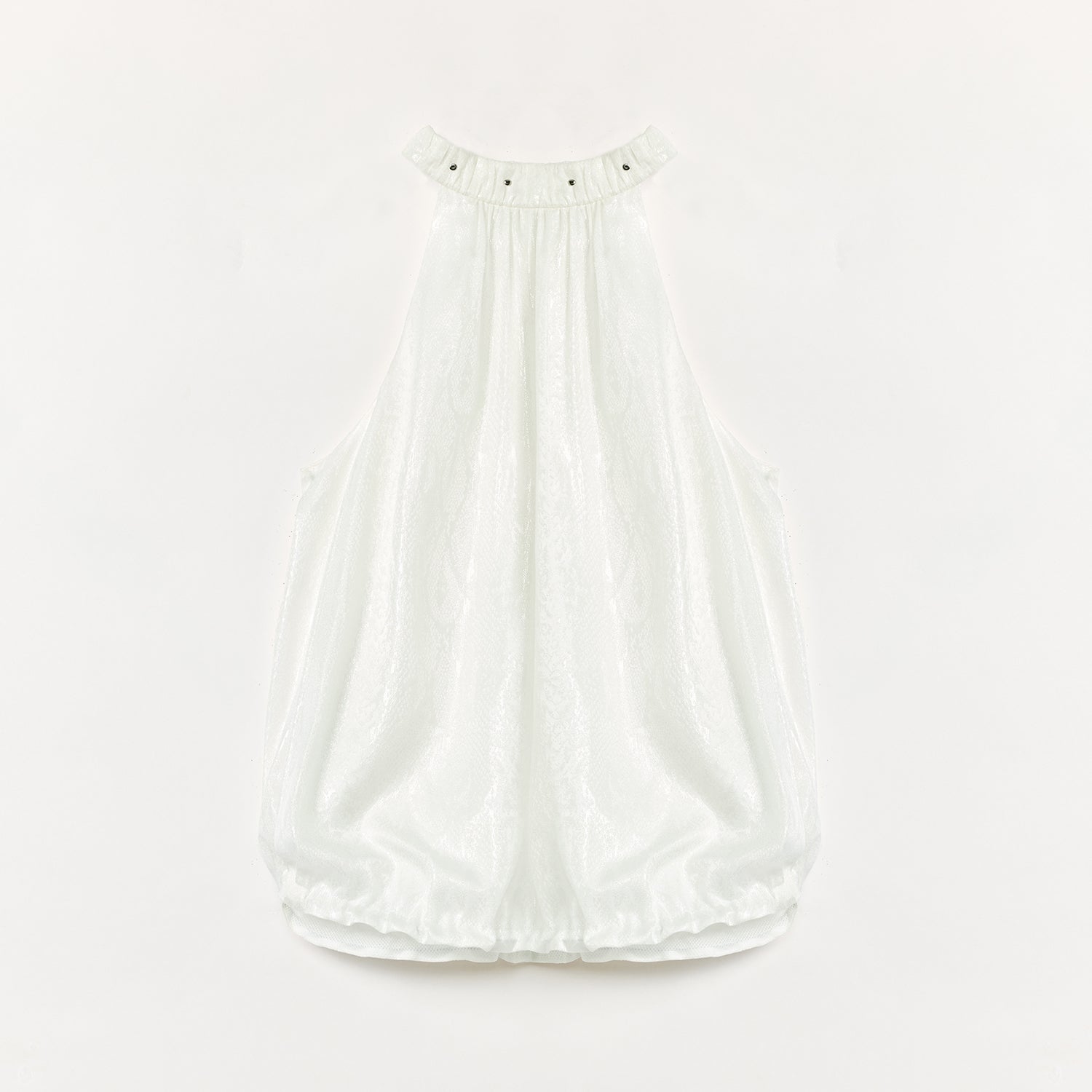 "Light and Shadow" Retro Posey Halter Neck Vest-6