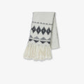 Nepal alpaca wool color clashing jacquard tassel scarf women winter warm shawl 190*27-4