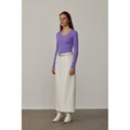 "Stobe" worsted low-waisted fashionable versatile suit retro neutral straight skirt-5