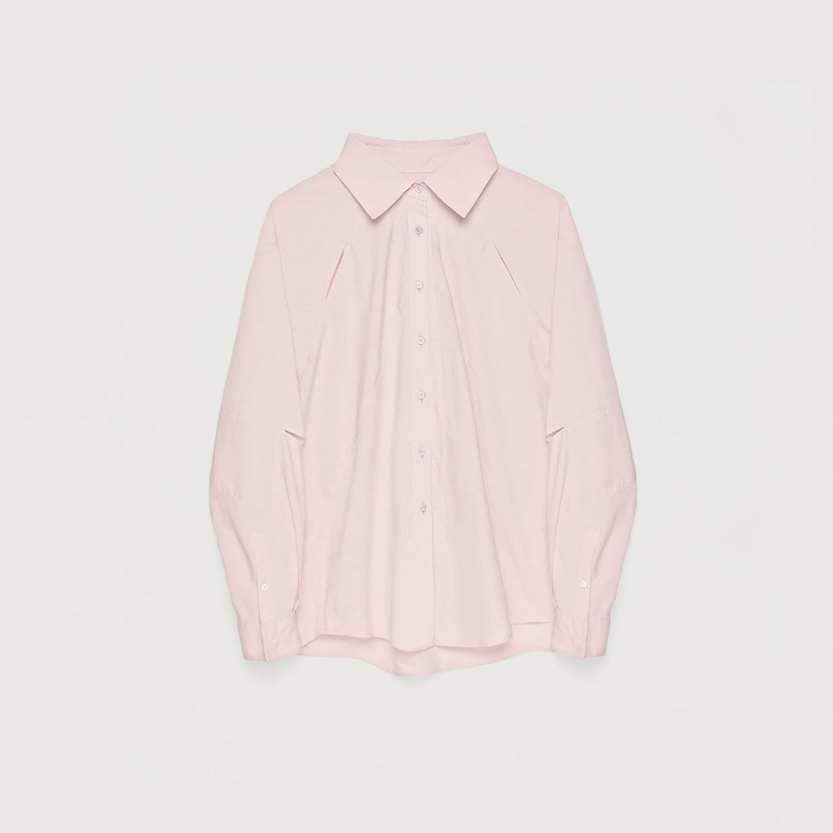 "Spring and Summer Prank" Tencel jacquard striped long-sleeved shirt jacket women's loose top-4