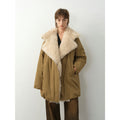 "Modern Introduction" detachable toka fur collar fur coat silhouette 90 goose down parka winter-4