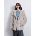 Clouds of smoke become rain Imported Tuscan hooded sheepskin-4