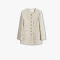 Heavy wool tweed high-end exquisite round neck patch pocket slim Chanel jacket for women-5