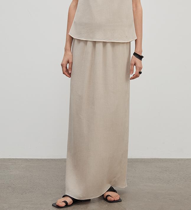 "Above the Flying Clouds" Heavy High-density Silk Luxury High-end Skirt for Women-5