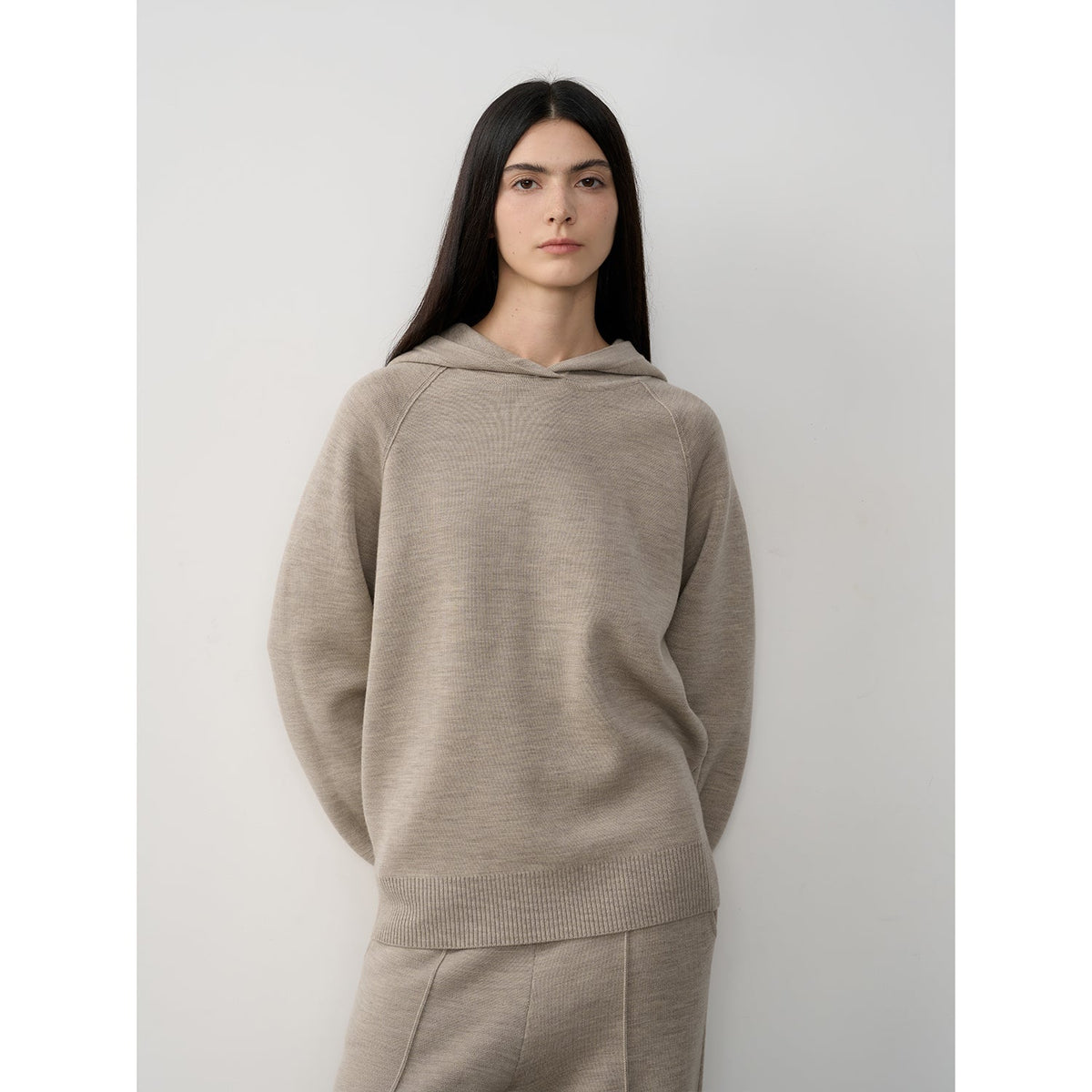 "Urban One" Wool Hooded Knit Outfit-7