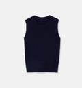 "Six Pence" round neck knitted sweater vest for women-5