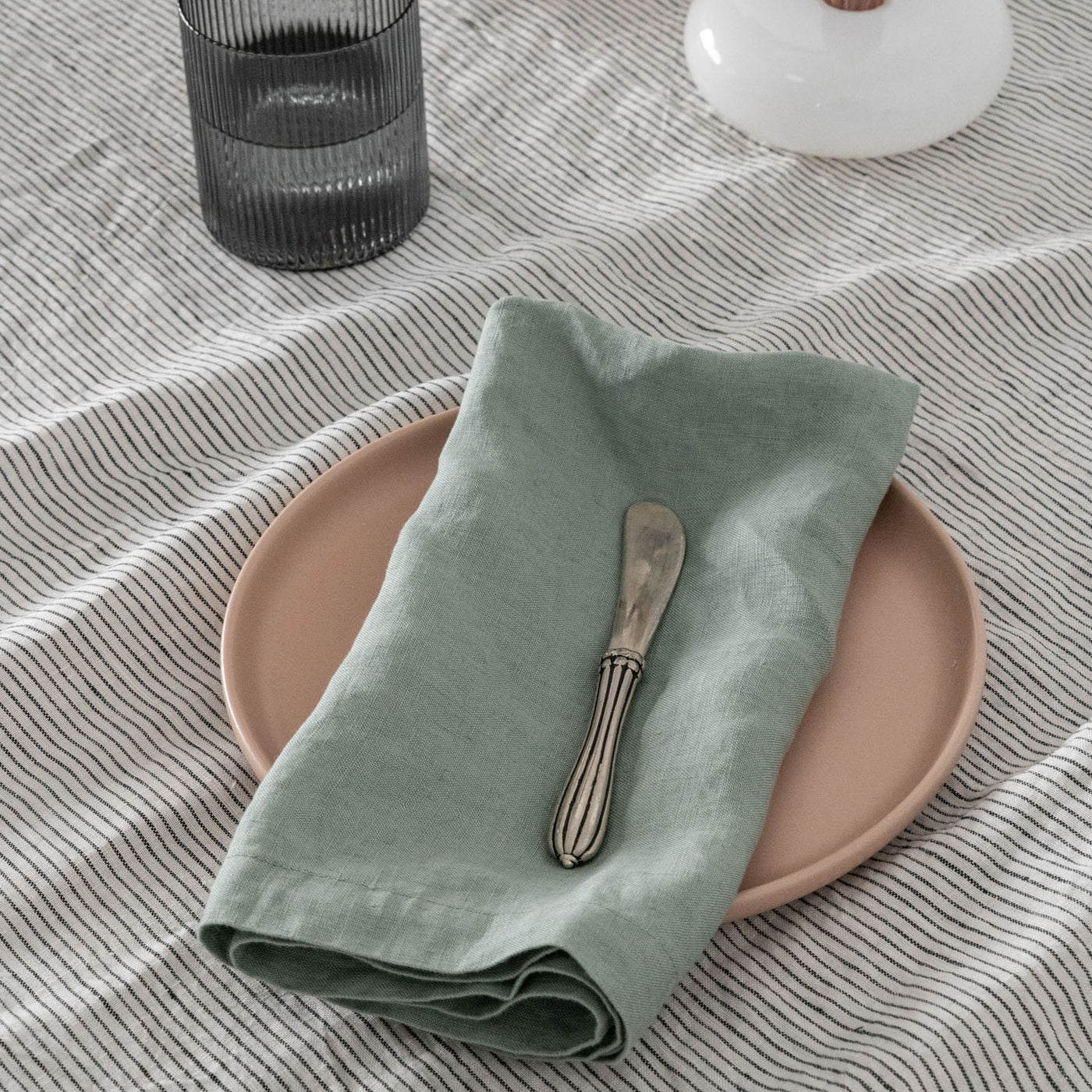 Sage Linen Napkin Set-4