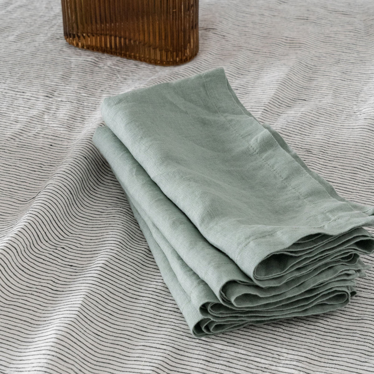 Sage Linen Napkin Set-0