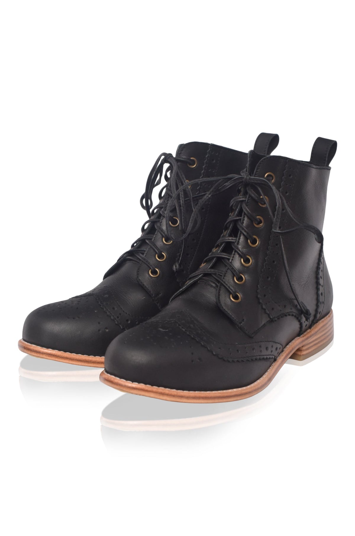 Salstice Brogue Leather Boots-3