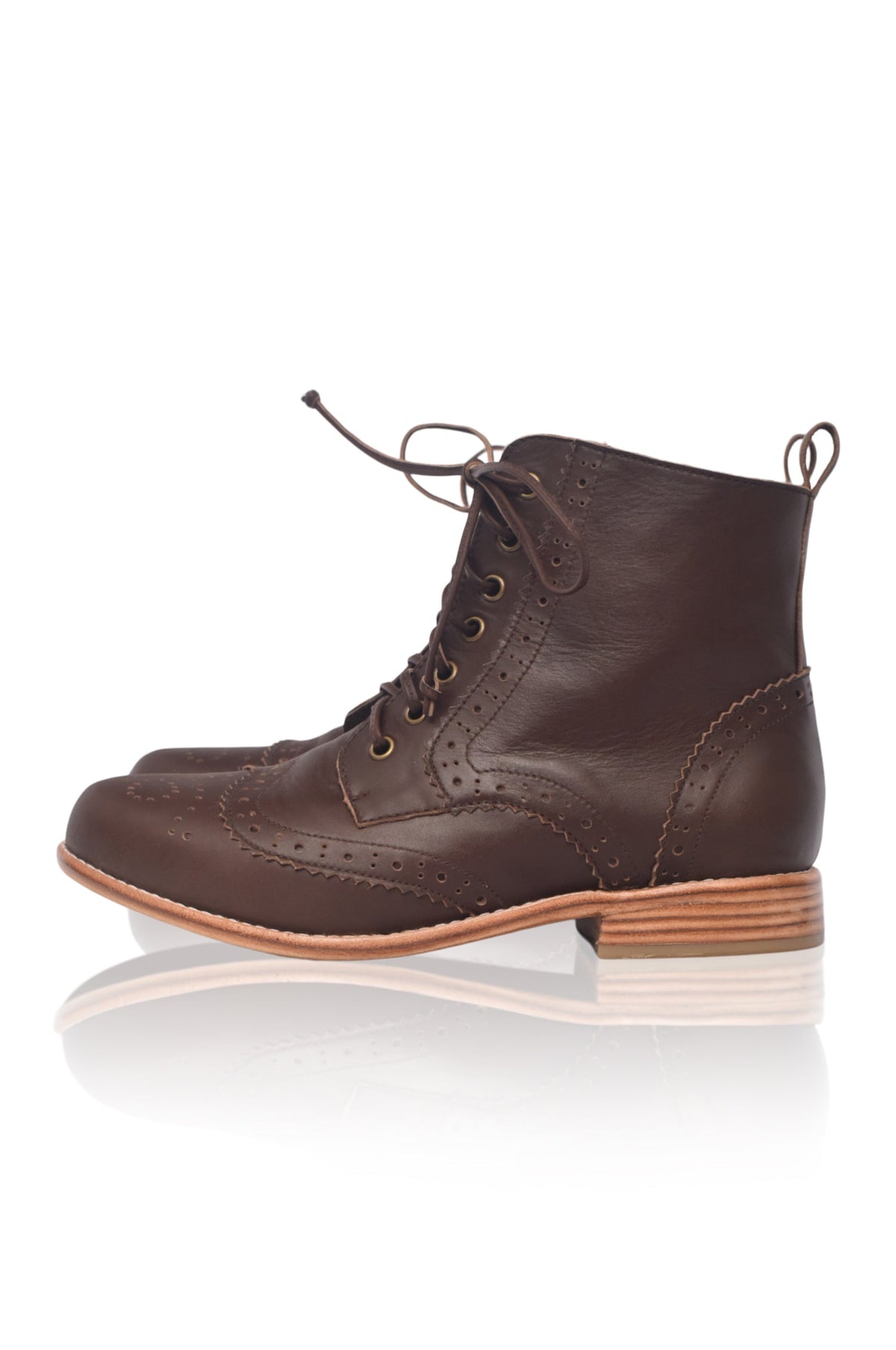 Salstice Brogue Leather Boots-2