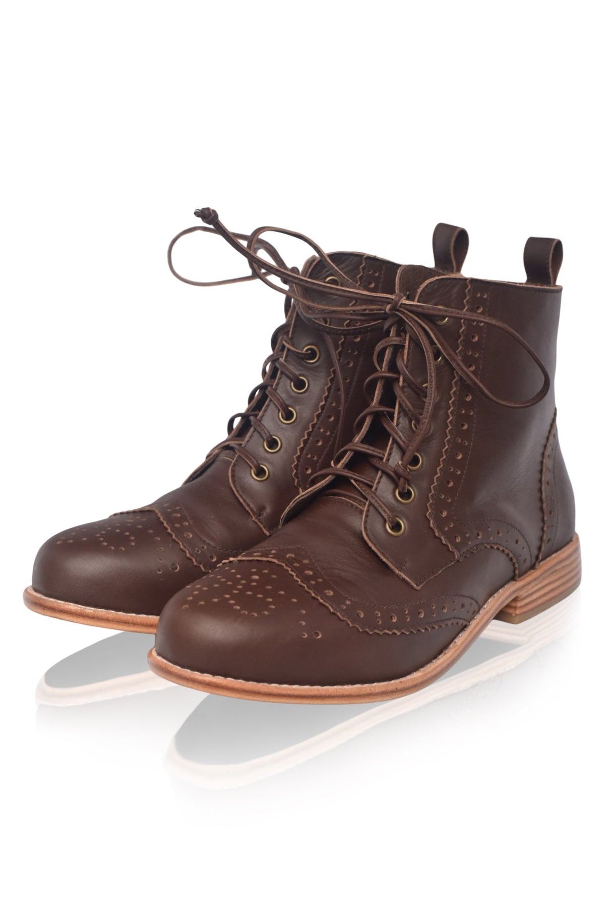 Salstice Brogue Leather Boots-3