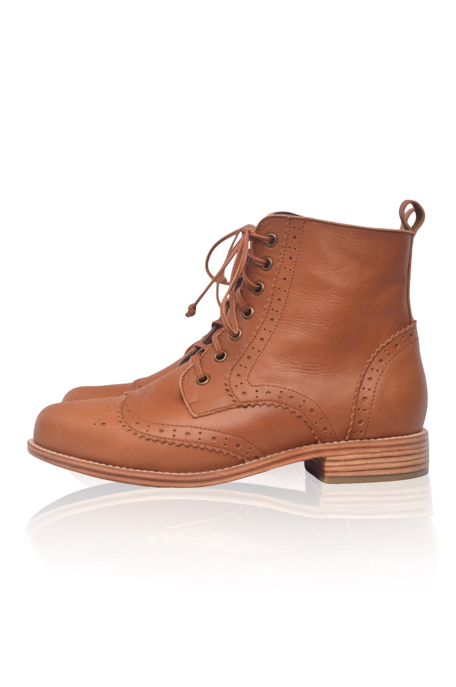 Salstice Brogue Leather Boots-6