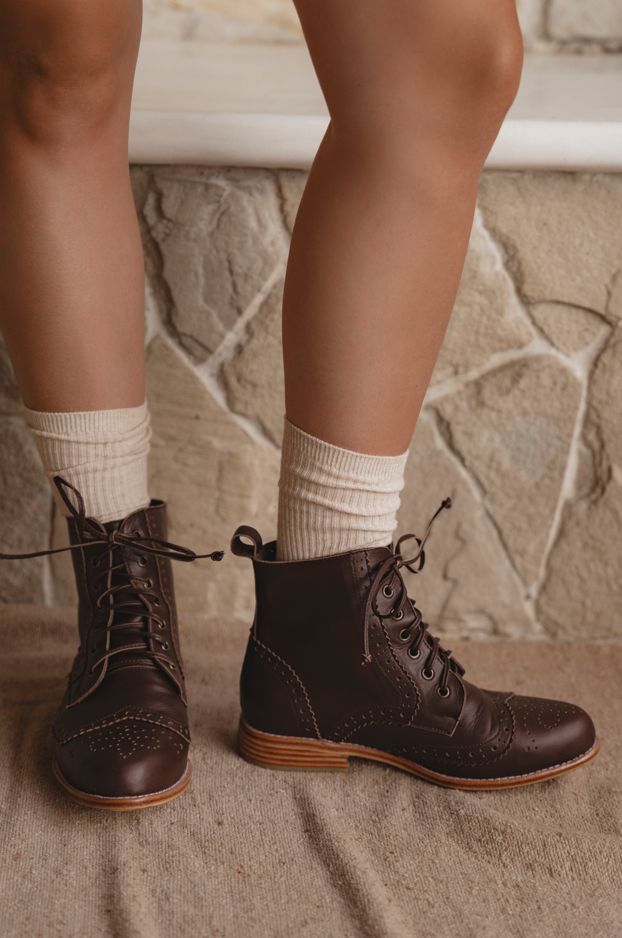 Salstice Brogue Leather Boots-1