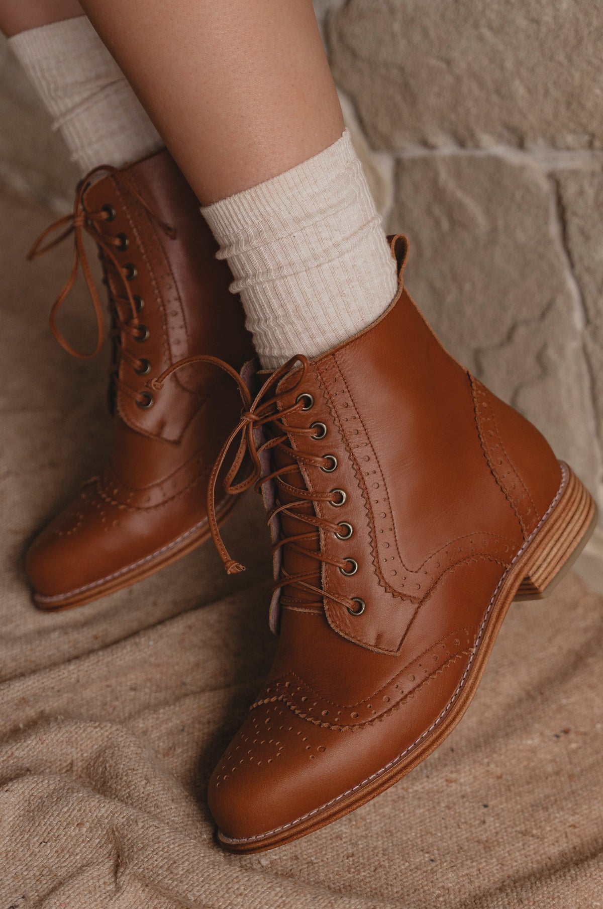Salstice Brogue Leather Boots-2