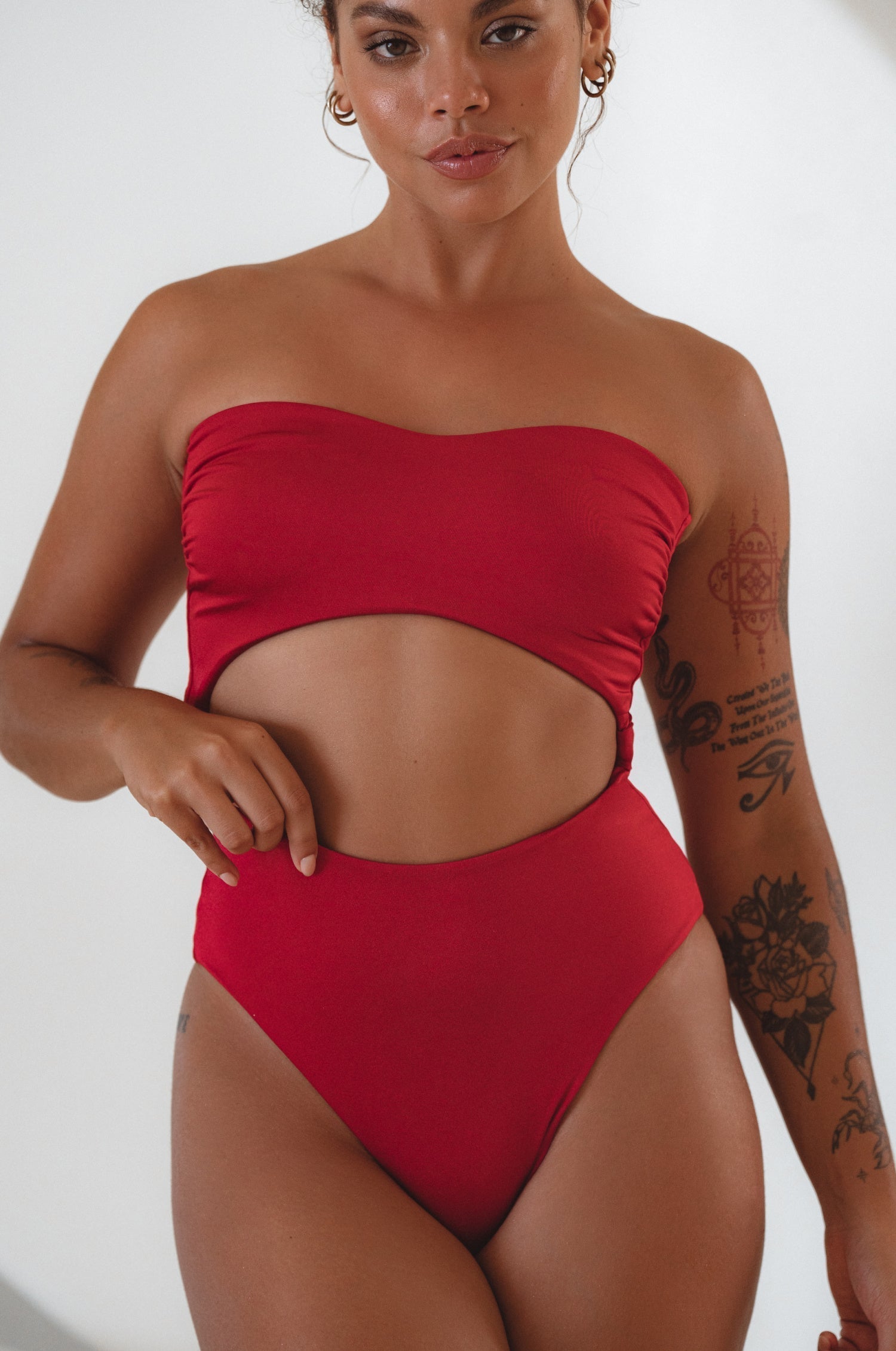 San Leo One Piece Cut-out Swimsuit-1