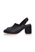Savage Leather Slingback Heels-4