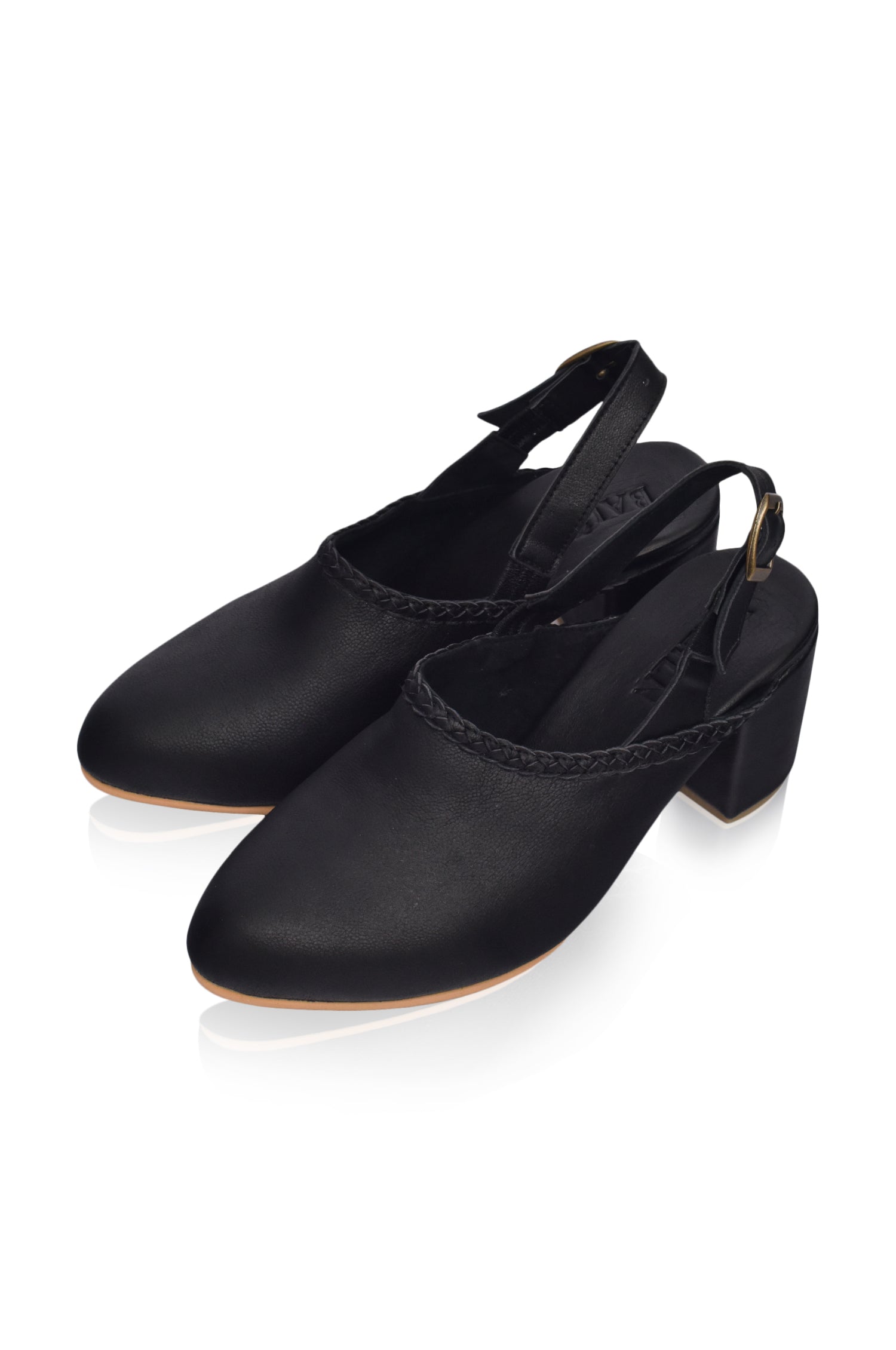 Savage Leather Slingback Heels-1