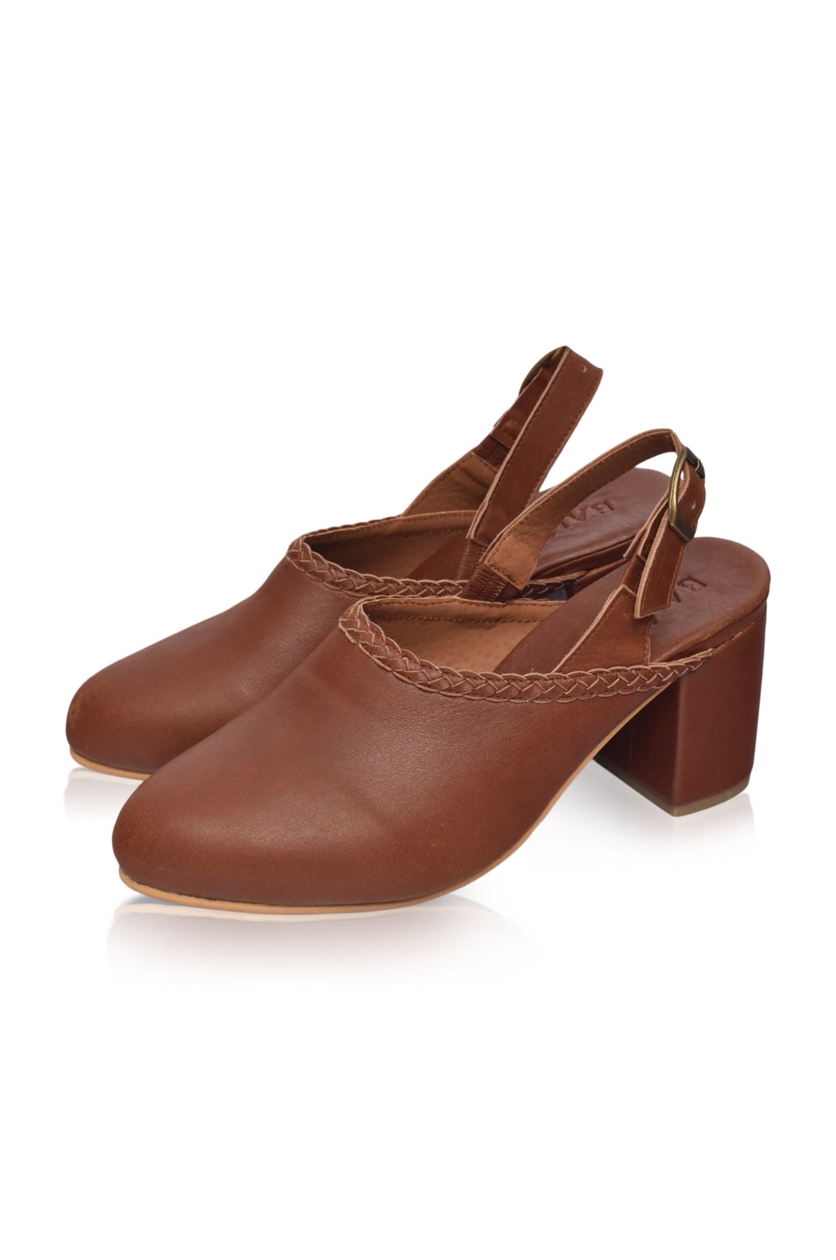 Savage Leather Slingback Heels-2