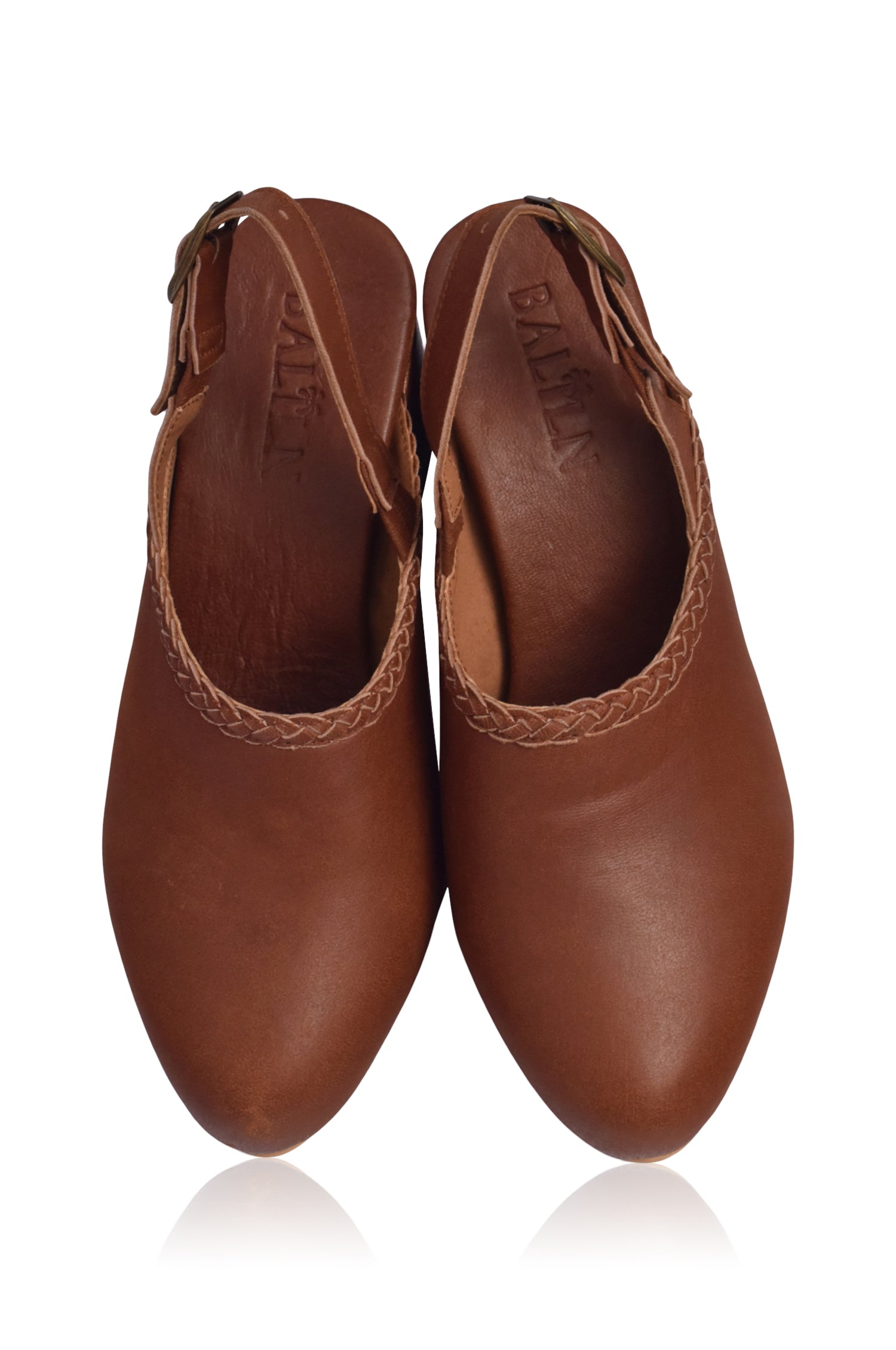 Savage Leather Slingback Heels-4