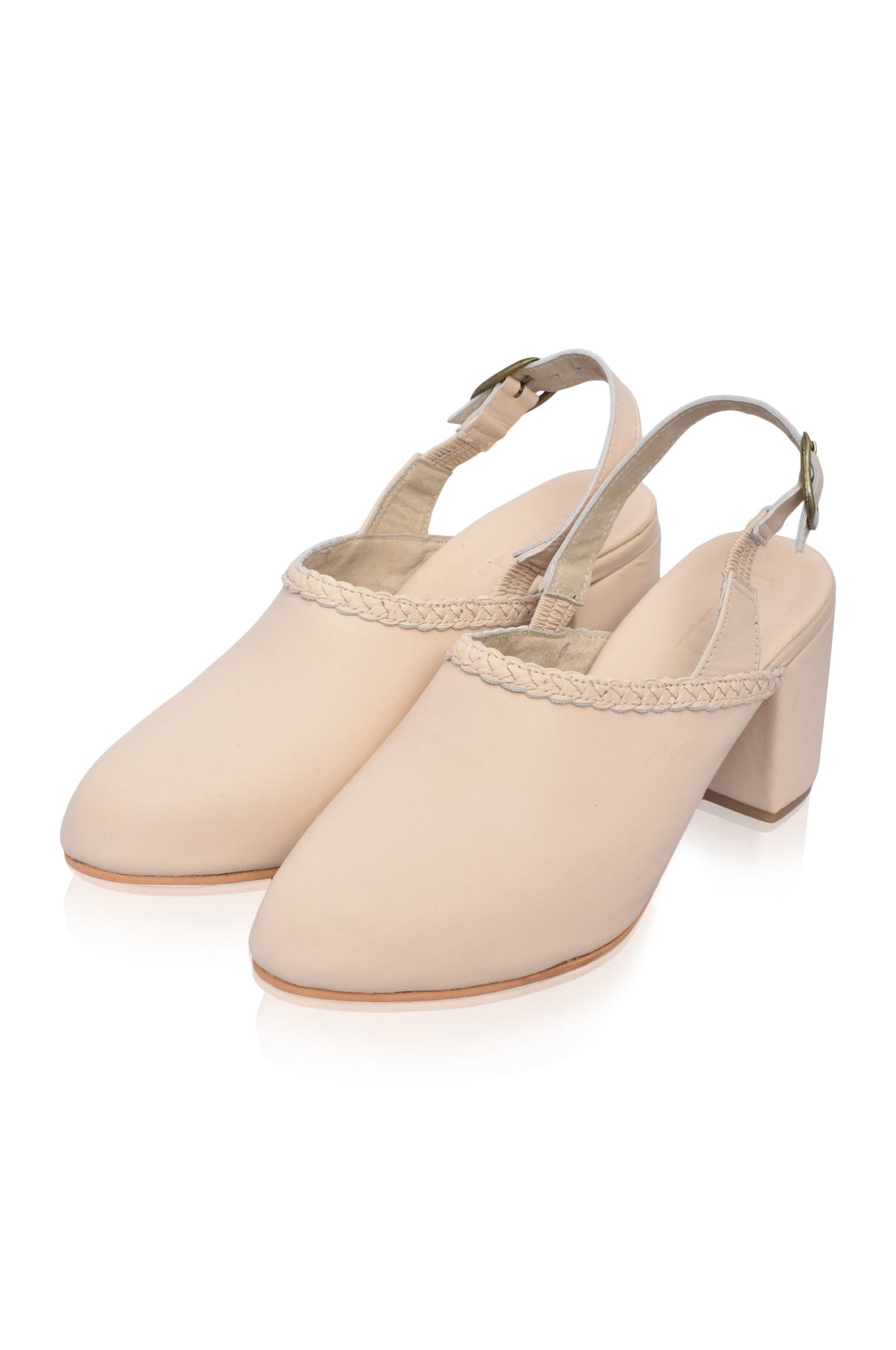 Savage Leather Slingback Heels-3